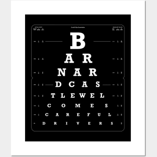 Barnard Castle Eye Test dark version Posters and Art